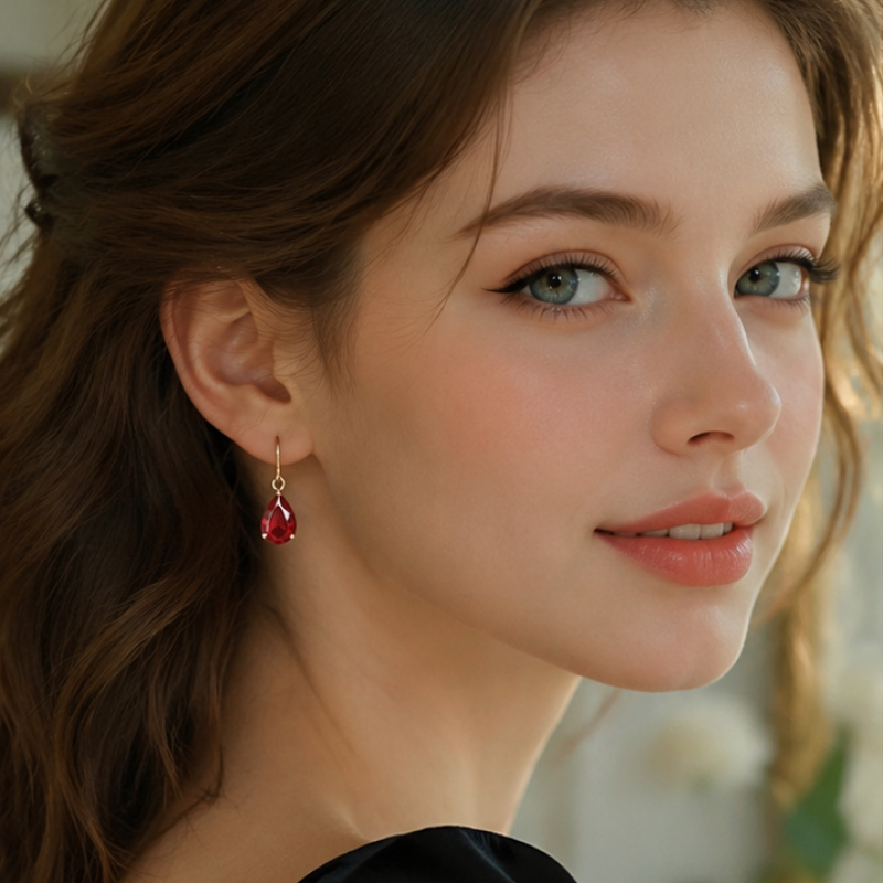 Dazzling Geometric Earrings, Mirror-Polished Design
